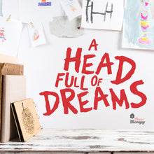 Load image into Gallery viewer, A Head Full Of Dreams Wall Decal Decotherapy