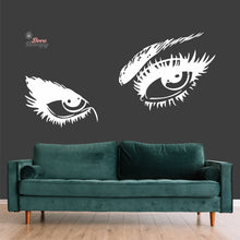Load image into Gallery viewer, Audrey Hepburn Eyelashes Wall Decal Decotherapy