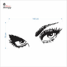 Load image into Gallery viewer, Audrey Hepburn Eyelashes Wall Decal Decotherapy