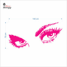 Load image into Gallery viewer, Audrey Hepburn Eyelashes Wall Decal Decotherapy