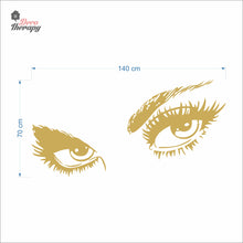 Load image into Gallery viewer, Audrey Hepburn Eyelashes Wall Decal Decotherapy