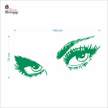 Load image into Gallery viewer, Audrey Hepburn Eyelashes Wall Decal Decotherapy