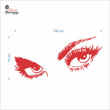 Load image into Gallery viewer, Audrey Hepburn Eyelashes Wall Decal Decotherapy