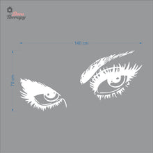 Load image into Gallery viewer, Audrey Hepburn Eyelashes Wall Decal Decotherapy