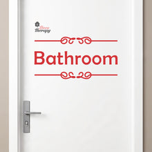 Load image into Gallery viewer, Bathroom Sign Sticker Self-Adhesive Decotherapy