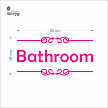 Load image into Gallery viewer, Bathroom Sign Sticker Self-Adhesive Decotherapy