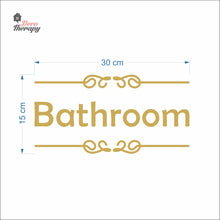Load image into Gallery viewer, Bathroom Sign Sticker Self-Adhesive Decotherapy