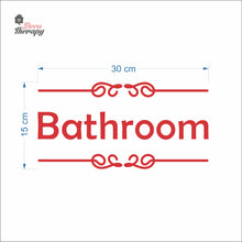 Load image into Gallery viewer, Bathroom Sign Sticker Self-Adhesive Decotherapy