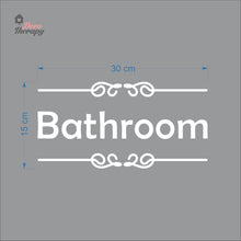Load image into Gallery viewer, Bathroom Sign Sticker Self-Adhesive Decotherapy