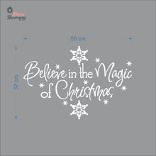 Load image into Gallery viewer, Believe In The Magic Of Christmas Wall Decal Decotherapy