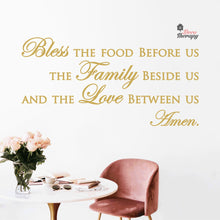 Load image into Gallery viewer, Bless The Food Before Us V2 Wall Decal Decotherapy