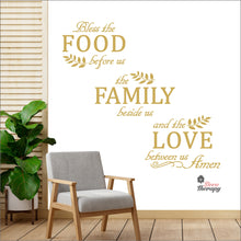Load image into Gallery viewer, Bless The Food Before Us V5 Wall Decal Decotherapy