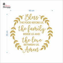 Load image into Gallery viewer, Bless The Food Before Us V1 Wall Decal Decotherapy