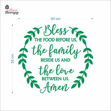 Load image into Gallery viewer, Bless The Food Before Us V1 Wall Decal Decotherapy