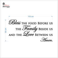 Load image into Gallery viewer, Bless The Food Before Us V2 Wall Decal Decotherapy