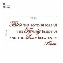 Load image into Gallery viewer, Bless The Food Before Us V2 Wall Decal Decotherapy