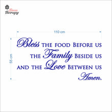 Load image into Gallery viewer, Bless The Food Before Us V2 Wall Decal Decotherapy