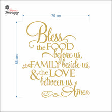 Load image into Gallery viewer, Bless The Food Before Us V4 Wall Decal Decotherapy