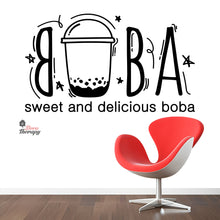 Load image into Gallery viewer, Boba Sweet and Delicious Wall Decal Decotherapy