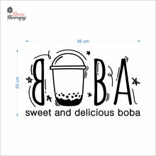Load image into Gallery viewer, Boba Sweet and Delicious Wall Decal Decotherapy