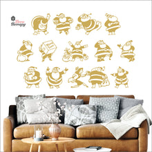 Load image into Gallery viewer, Christmas Santa Claus Wall Decal Decotherapy