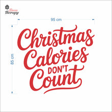 Load image into Gallery viewer, Christmas Calories Don't Count Wall Decal Decotherapy
