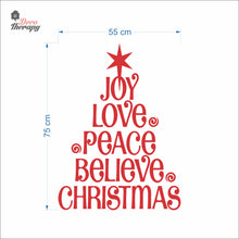 Load image into Gallery viewer, Christmas Joy Love Peace Wall Decal Decotherapy