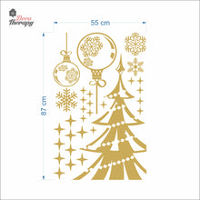 Load image into Gallery viewer, Christmas Snowflakes Sparkling Wall Decal Decotherapy