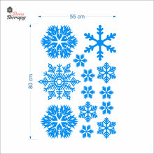 Load image into Gallery viewer, Christmas Snowflakes V1 Wall Decal Decotherapy