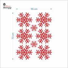 Load image into Gallery viewer, Christmas Snowflakes V2 Wall Decal Decotherapy