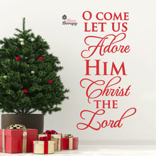Load image into Gallery viewer, Come Let Us Adore Him Christ The Lord Christmas Wall Decal Decotherapy