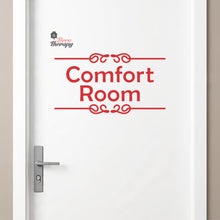 Load image into Gallery viewer, Comfort Room Sign Sticker Self-Adhesive Decotherapy