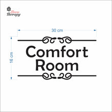 Load image into Gallery viewer, Comfort Room Sign Sticker Self-Adhesive Decotherapy