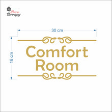 Load image into Gallery viewer, Comfort Room Sign Sticker Self-Adhesive Decotherapy