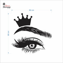 Load image into Gallery viewer, Crown Lash & Brows Wall Decal Decotherapy