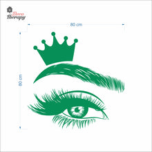 Load image into Gallery viewer, Crown Lash & Brows Wall Decal Decotherapy