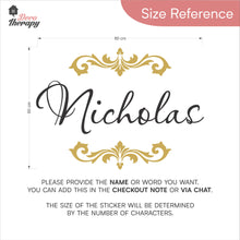 Load image into Gallery viewer, Customized Name Isabella Monique Design Wall Decal