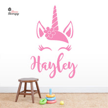 Load image into Gallery viewer, Customized Name Unicorn Design 5 Wall Decal