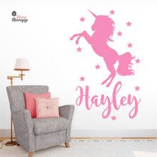 Load image into Gallery viewer, Customized Name Unicorn Design 2 Wall Decal