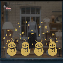 Load image into Gallery viewer, Cute Snowman Christmas Wall Decal Decotherapy