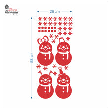 Load image into Gallery viewer, Cute Snowman Christmas Wall Decal Decotherapy