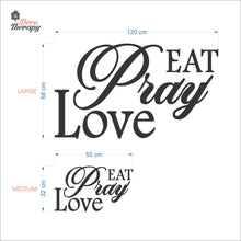 Load image into Gallery viewer, Eat Pray Love V1 Wall Decal Decotherapy