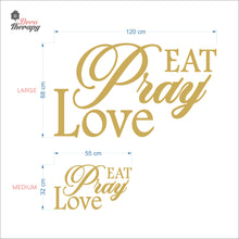 Load image into Gallery viewer, Eat Pray Love V1 Wall Decal Decotherapy