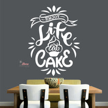 Load image into Gallery viewer, Enjoy Life Eat Cake Wall Decal Decotherapy