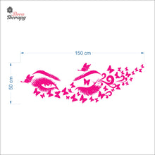 Load image into Gallery viewer, Eyelashes Butterflies Wall Decal Decotherapy