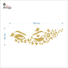 Load image into Gallery viewer, Eyelashes Butterflies Wall Decal Decotherapy