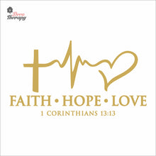Load image into Gallery viewer, Faith Hope Love Wall Decal Decotherapy