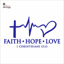 Load image into Gallery viewer, Faith Hope Love Wall Decal Decotherapy