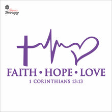 Load image into Gallery viewer, Faith Hope Love Wall Decal Decotherapy