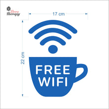 Load image into Gallery viewer, Free Wifi Cafe Sign Sticker Self-Adhesive Decotherapy